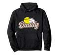 Daddy Baseball Softball Dad Ballers Hoodie - Fun Novelty Design for Adults - T-Shirt, Sweatshirt, Hoodie