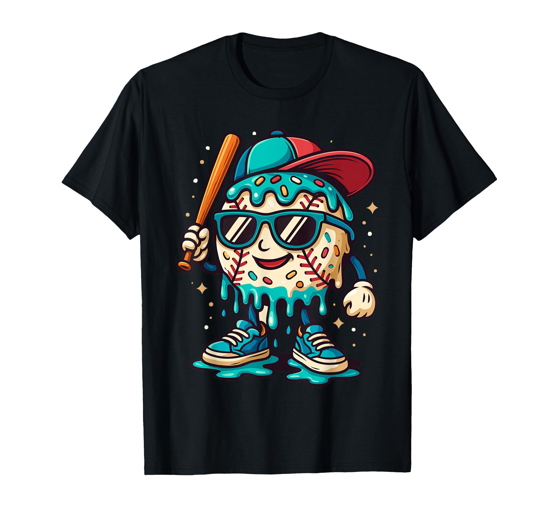 Baseball Drip Outfit Ice Cream Drip T-Shirt - Streetwear Style Men Women - T-Shirt, Sweatshirt, Hoodie