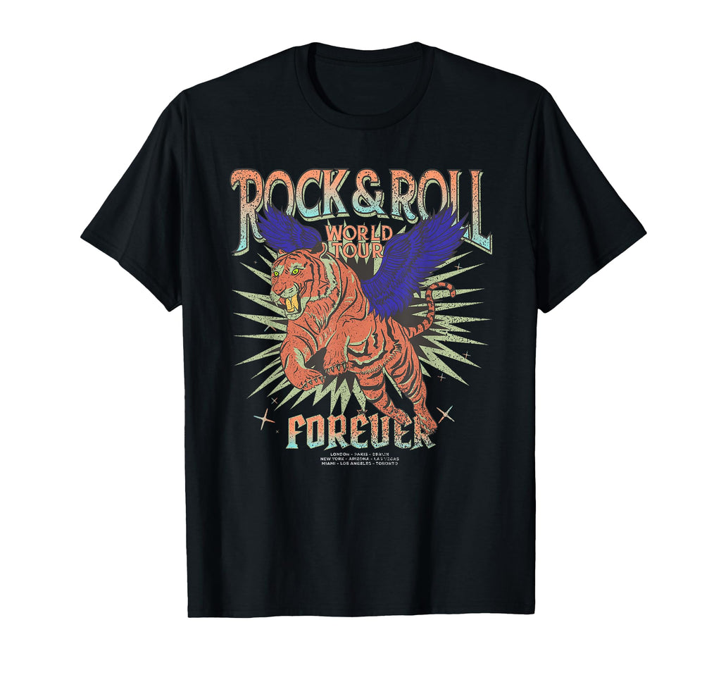 Rock Band Tiger T-Shirt - Minimalist Print Unisex - T-Shirt, Sweatshirt, Hoodie