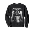 Badger Drinking Iced Coffee Funny Sweatshirt - Novelty Apparel for Adults - T-Shirt, Sweatshirt, Hoodie
