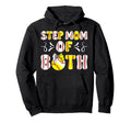 Step Mom Both Proud Softball Baseball Hoodie - Aesthetic Graphic Men Women - T-Shirt, Sweatshirt, Hoodie