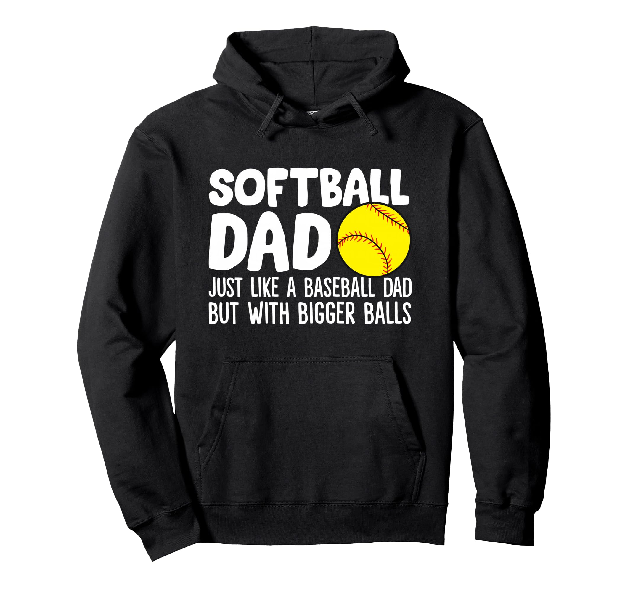 Softball Dad Just Like Baseball Dad Hoodie - Minimalist Print for Adults - T-Shirt, Sweatshirt, Hoodie