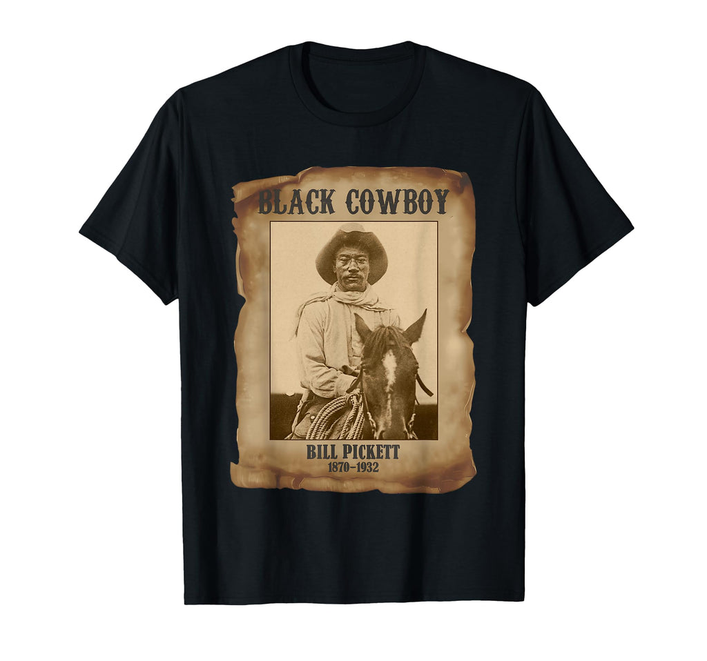 Bill Pickett Black Cowboy Western T-Shirt - Aesthetic Graphic Men Women - T-Shirt, Sweatshirt, Hoodie