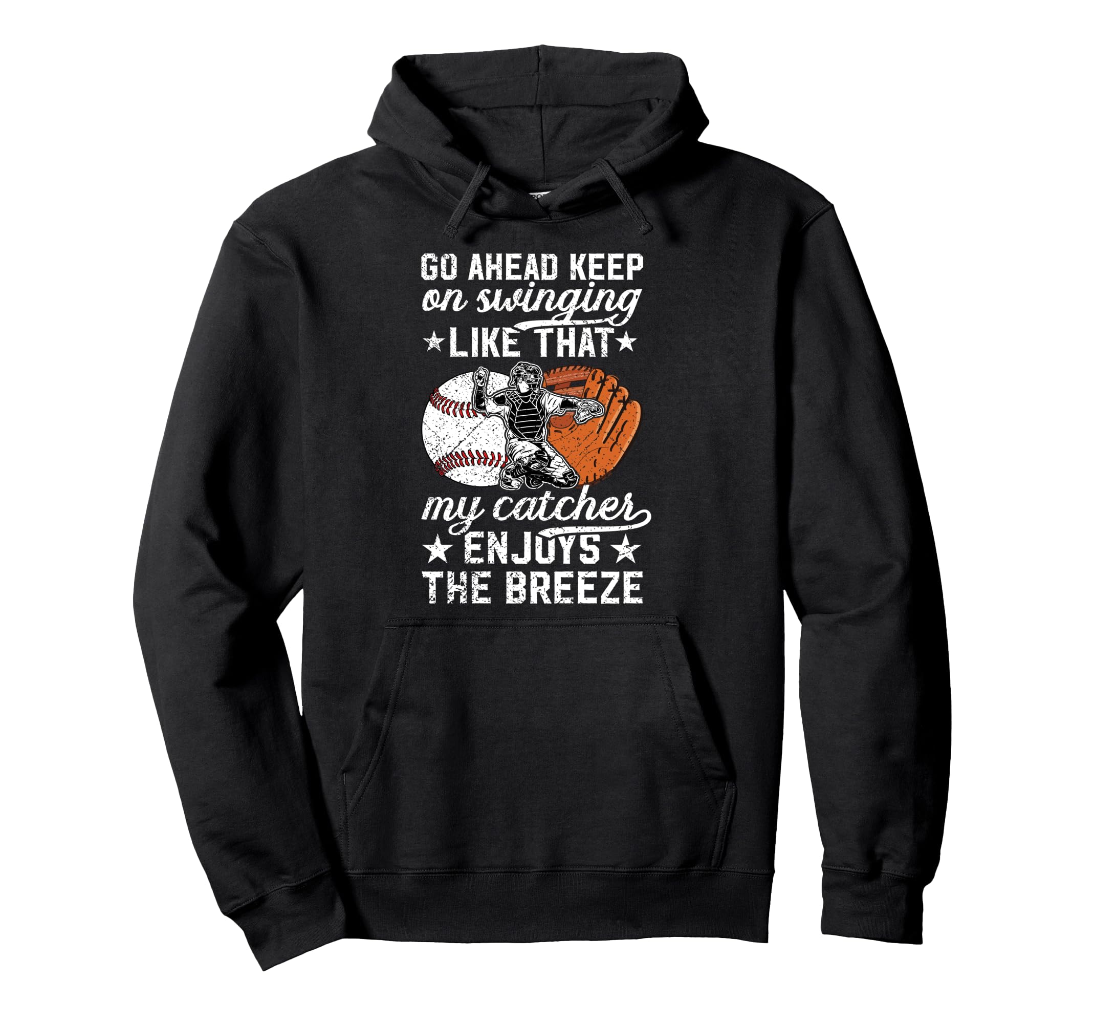 Funny Baseball Catcher Mom Baseball Catcher Hoodie - Graphic Print Unisex - T-Shirt, Sweatshirt, Hoodie
