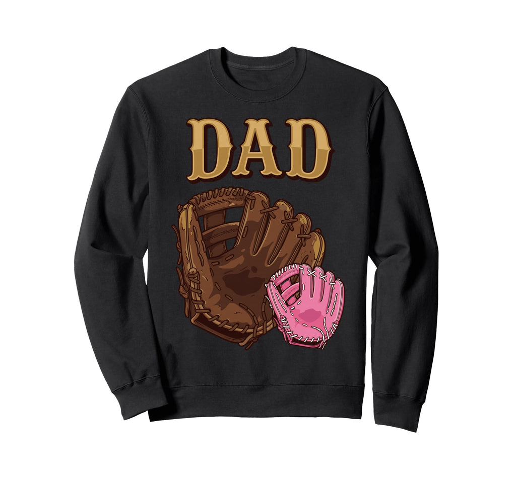 Dad Daughter Baseball Father Proud Sweatshirt - Graphic Print for Adults - T-Shirt, Sweatshirt, Hoodie