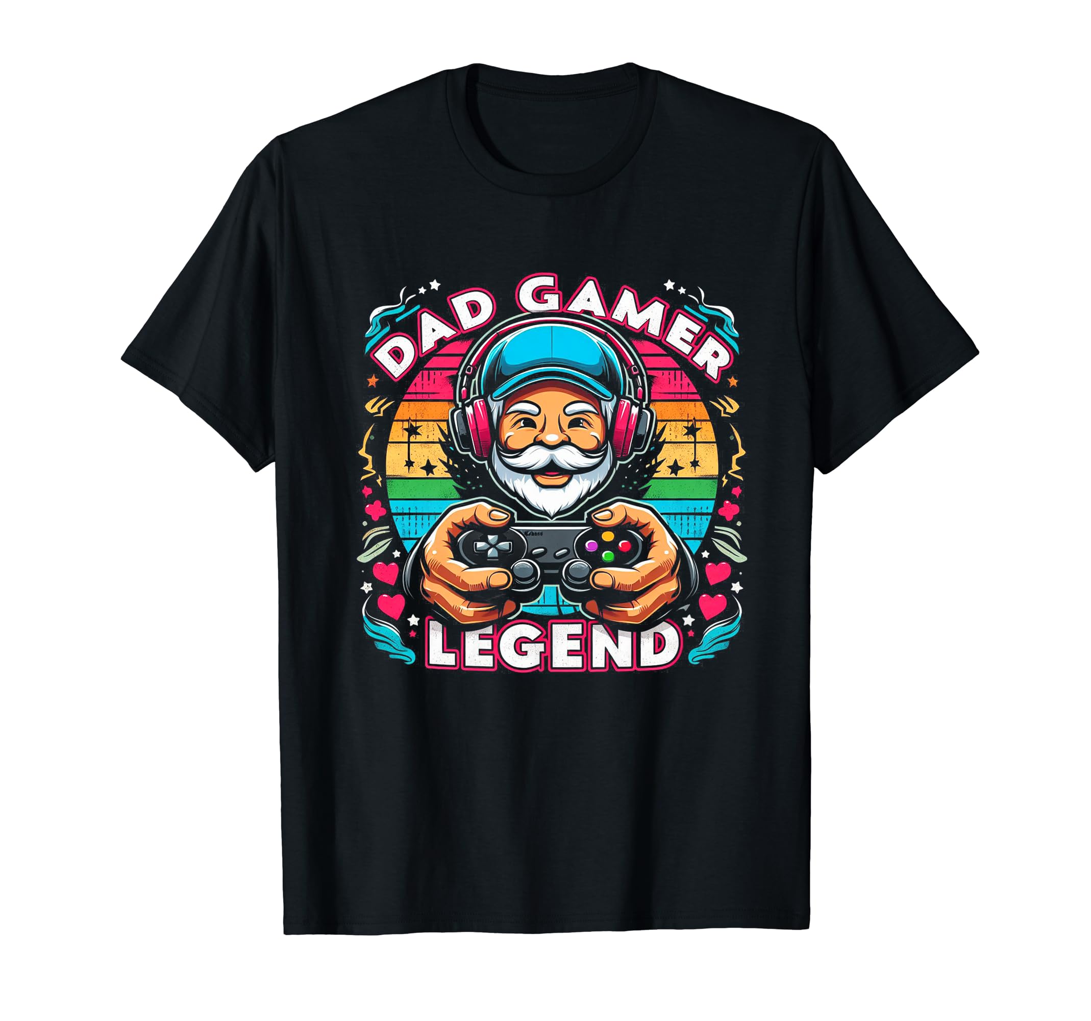 Gamer Dad Game Controller Gaming Video T-Shirt - Unique Graphic for Adults - T-Shirt, Sweatshirt, Hoodie