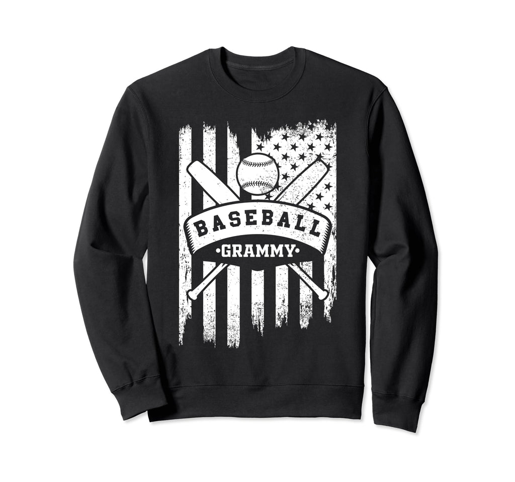 Baseball Grammy Usa American Flag Sweatshirt - Aesthetic Graphic Unisex - T-Shirt, Sweatshirt, Hoodie