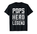 Pops Hero Legend Distressed Pops T-Shirt - Unique Graphic for Adults - T-Shirt, Sweatshirt, Hoodie