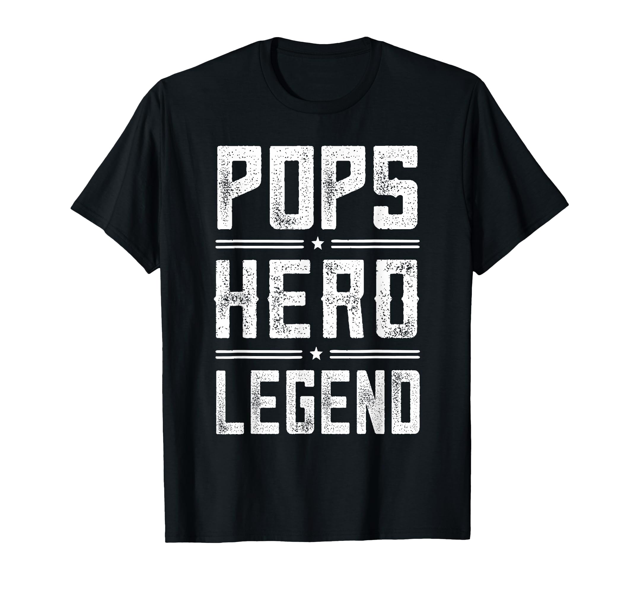 Pops Hero Legend Distressed Pops T-Shirt - Unique Graphic for Adults - T-Shirt, Sweatshirt, Hoodie