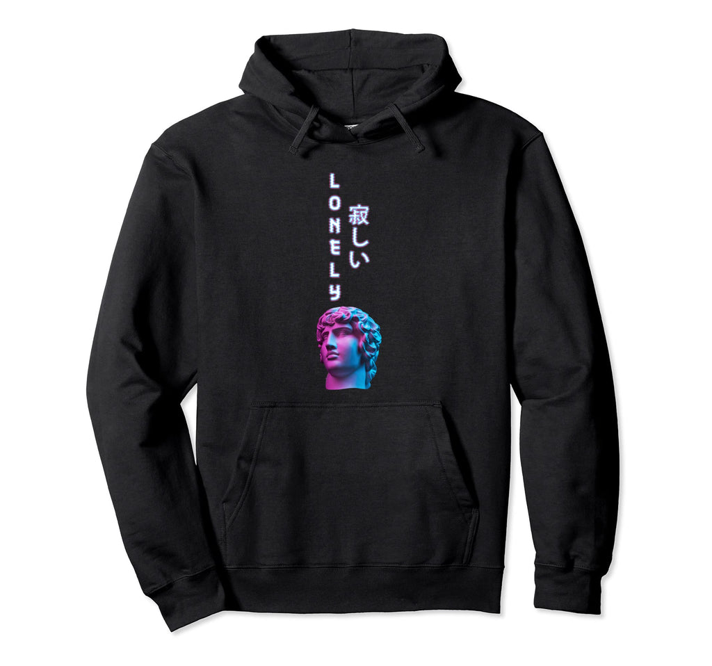 Lonely Vaporwave Aesthetic Japanese Hoodie - Unique Graphic Unisex - T-Shirt, Sweatshirt, Hoodie