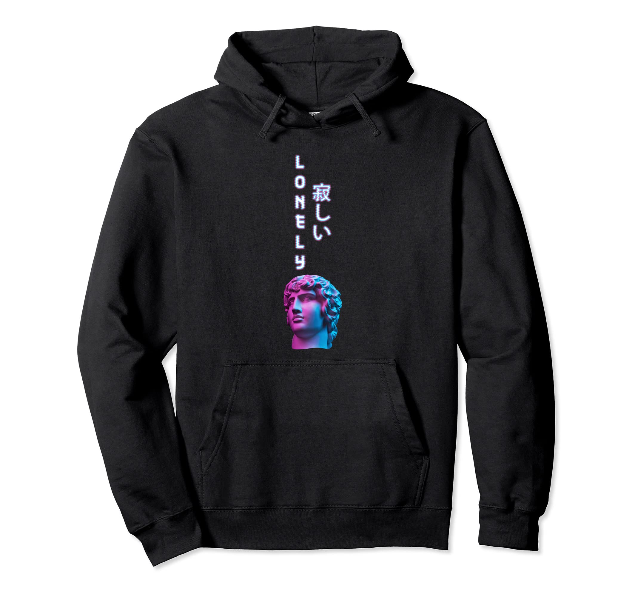 Lonely Vaporwave Aesthetic Japanese Hoodie - Unique Graphic Unisex - T-Shirt, Sweatshirt, Hoodie