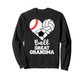 Ball Great Grandma Heart Sweatshirt - Fun Novelty Design for Adults - T-Shirt, Sweatshirt, Hoodie