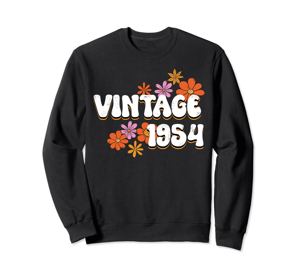 Groovy Hippie 1954 Is Vibe 69Th Sweatshirt - Minimalist Print Unisex - T-Shirt, Sweatshirt, Hoodie