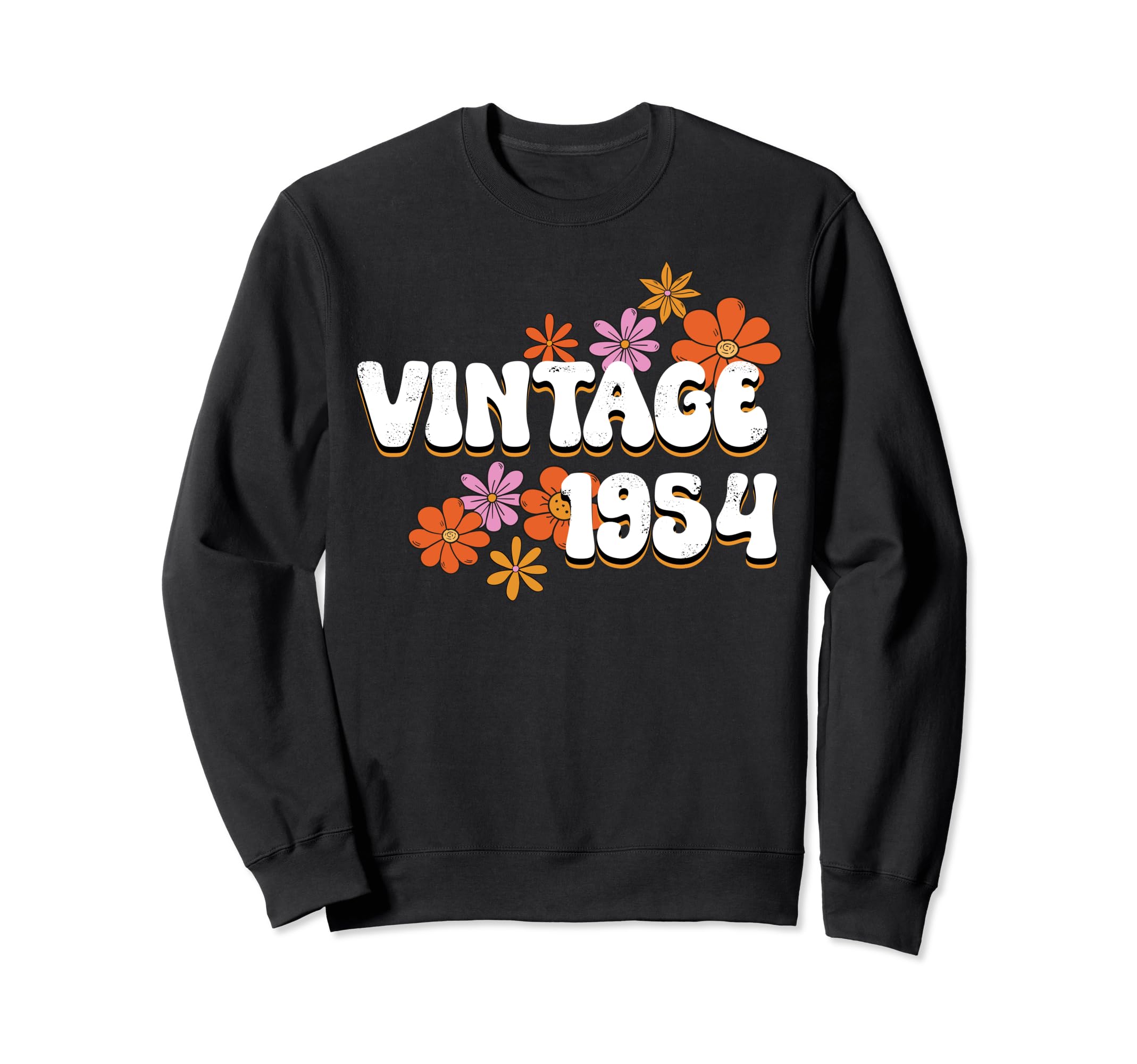 Groovy Hippie 1954 Is Vibe 69Th Sweatshirt - Minimalist Print Unisex - T-Shirt, Sweatshirt, Hoodie