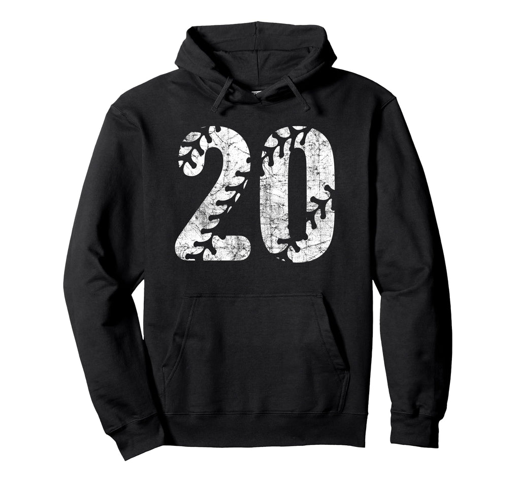 Baseball Softball Mom 20 Number 20 Hoodie - Aesthetic Graphic Men Women - T-Shirt, Sweatshirt, Hoodie