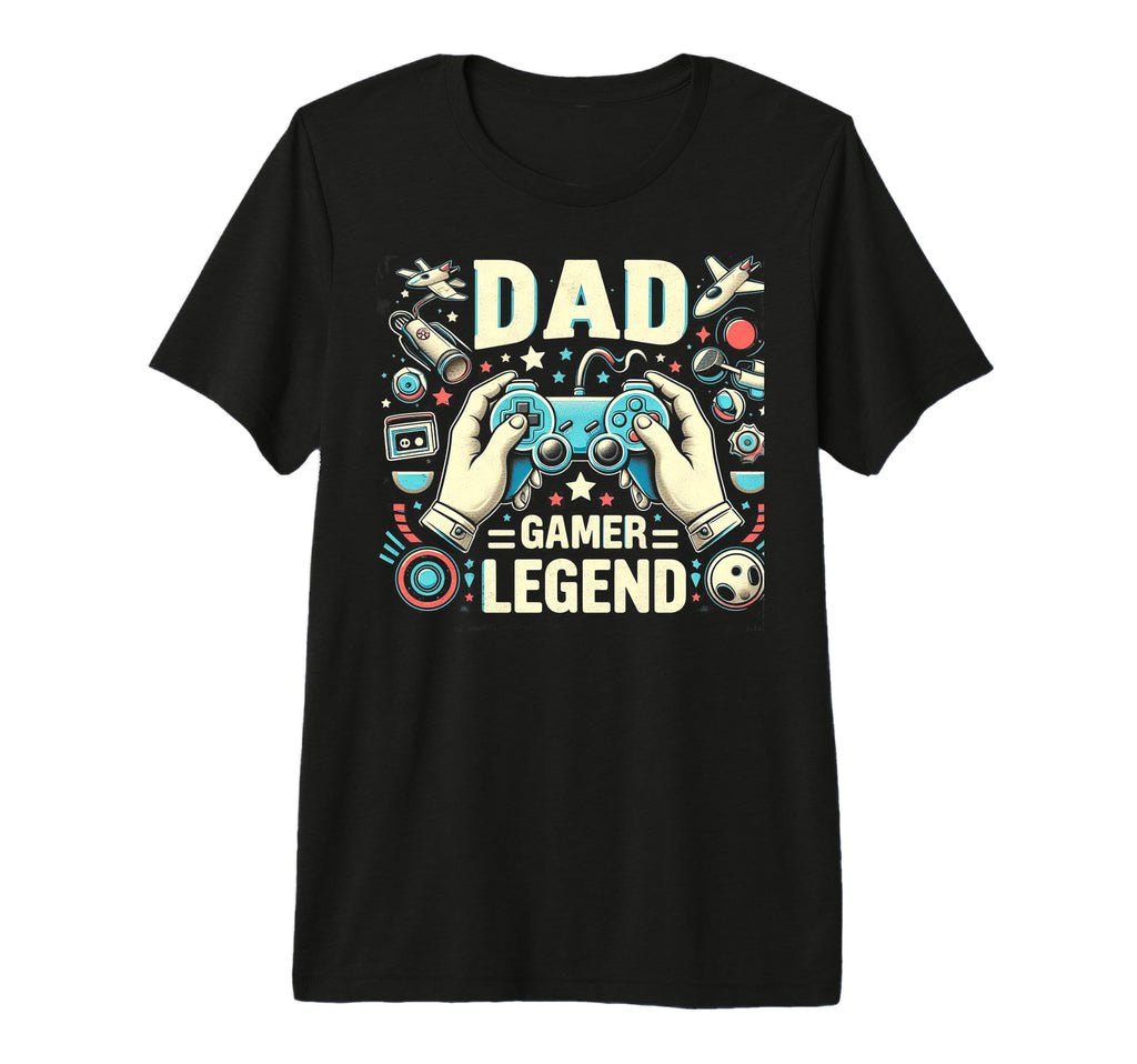Gamer Dad Game Controller Gaming T-Shirt - Casual Everyday Wear Men Women - T-Shirt, Sweatshirt, Hoodie