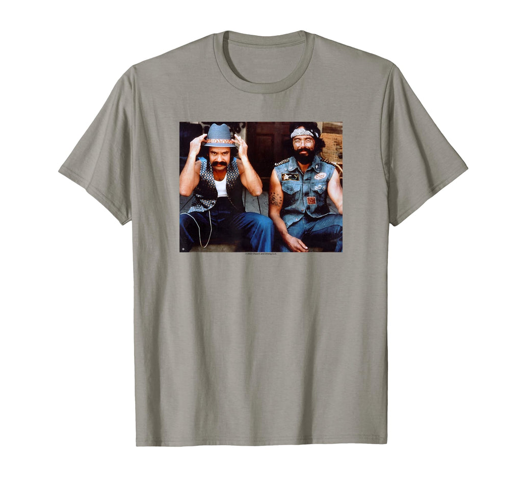 Cheech Chongs Next Movie Hanging Out Picture T-Shirt - Graphic Print Unisex - T-Shirt, Sweatshirt, Hoodie