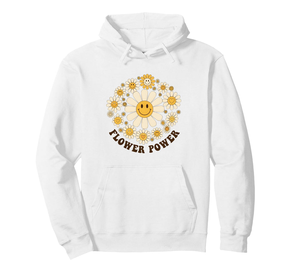 Flower Power Daisy Floral Gifts And Hoodie - Graphic Print for Adults - T-Shirt, Sweatshirt, Hoodie