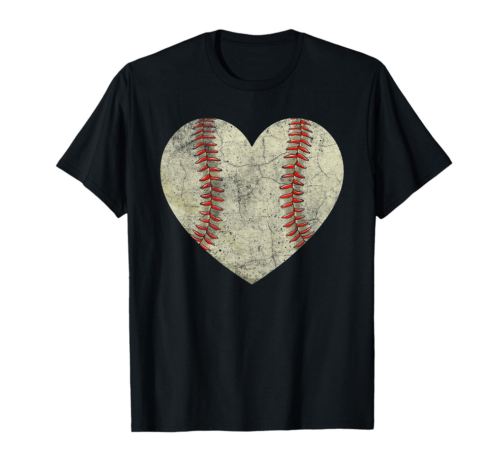 Baseball Heart Love Mothers Day T-Shirt - Novelty Apparel for Adults - T-Shirt, Sweatshirt, Hoodie