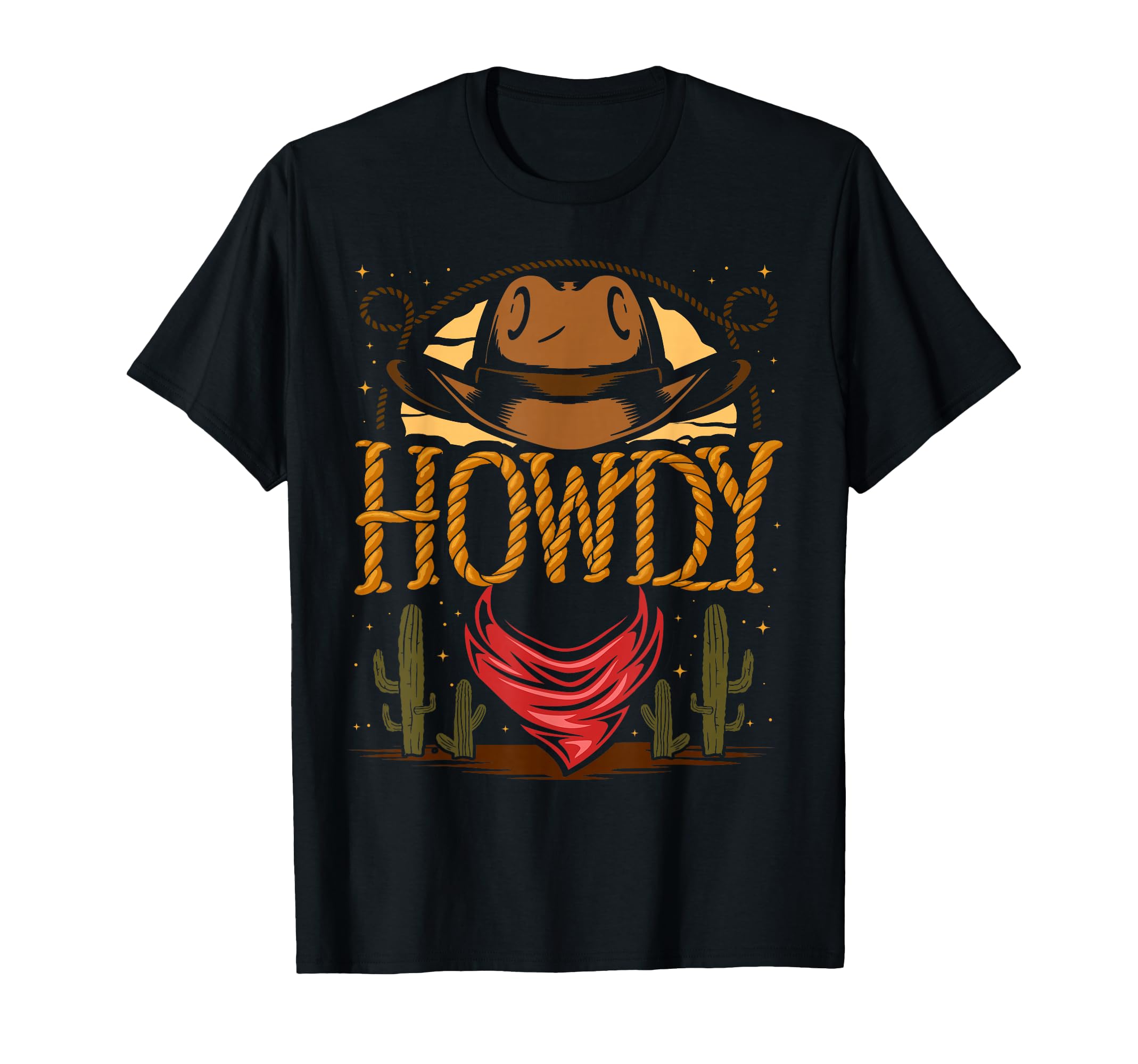 Howdy Cowboy Cactus Western Country T-Shirt - Streetwear Style Men Women - T-Shirt, Sweatshirt, Hoodie