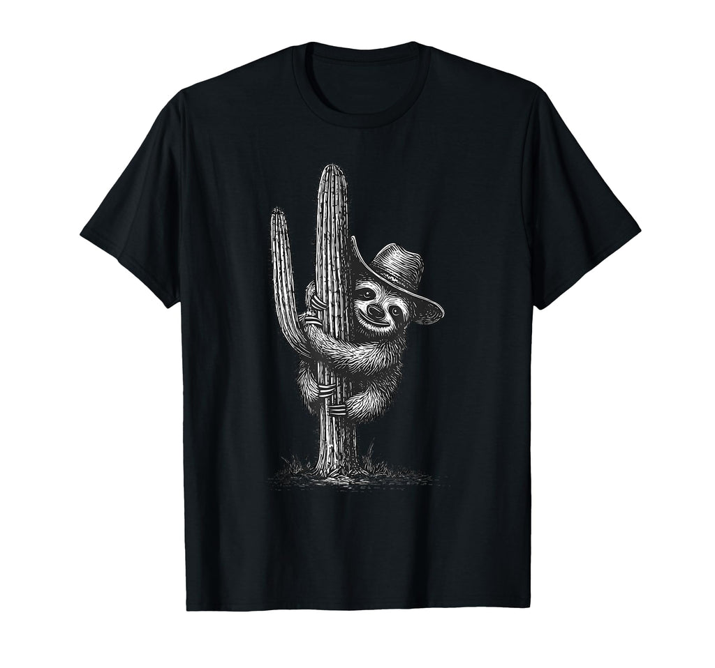 Sloth Cowboy Rodeo Cowgirl Western Country T-Shirt - Trendy Graphic Unisex - T-Shirt, Sweatshirt, Hoodie
