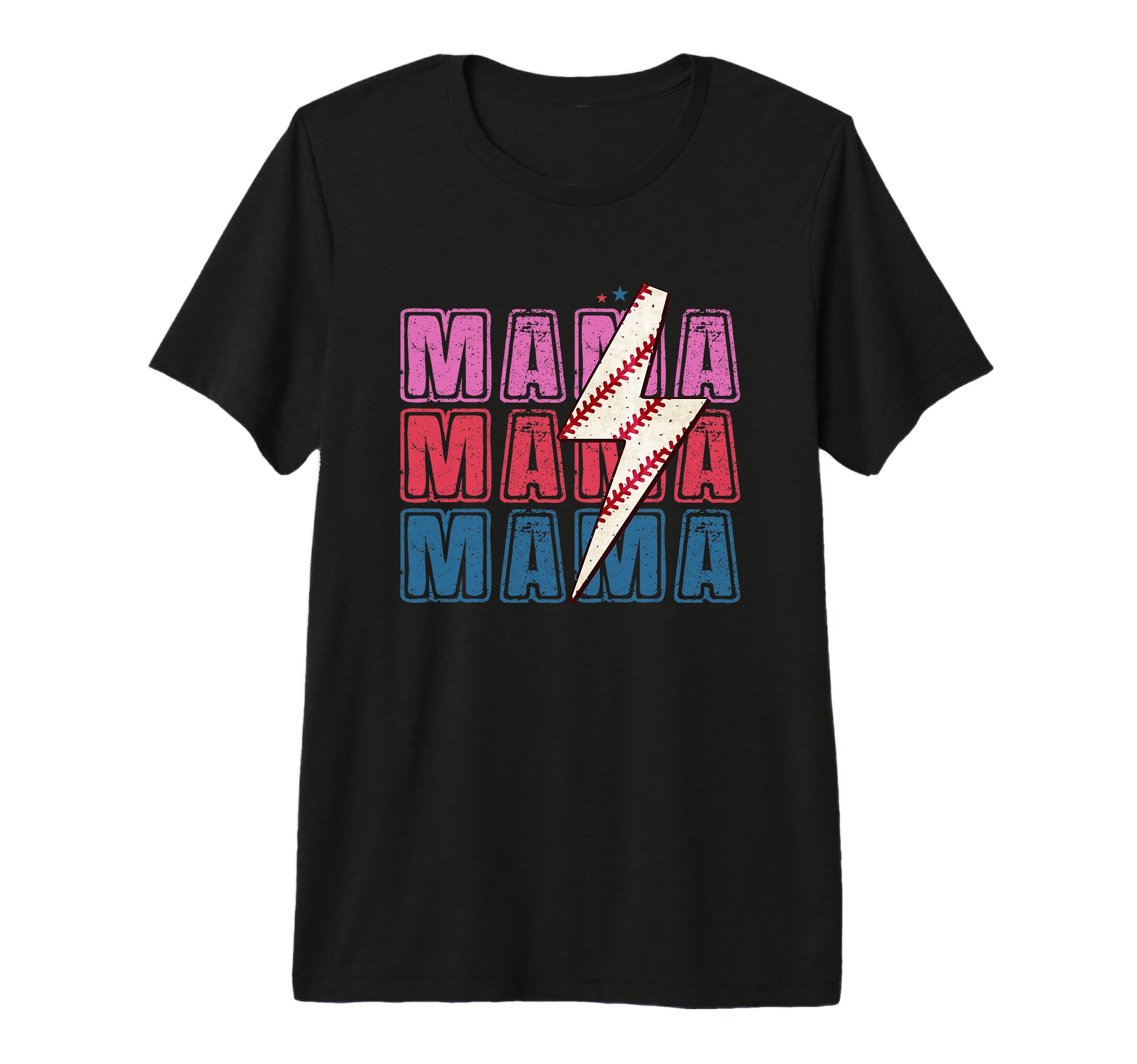 Mama Baseball Lightning Electric Bolt T-Shirt - Streetwear Style Men Women - T-Shirt, Sweatshirt, Hoodie