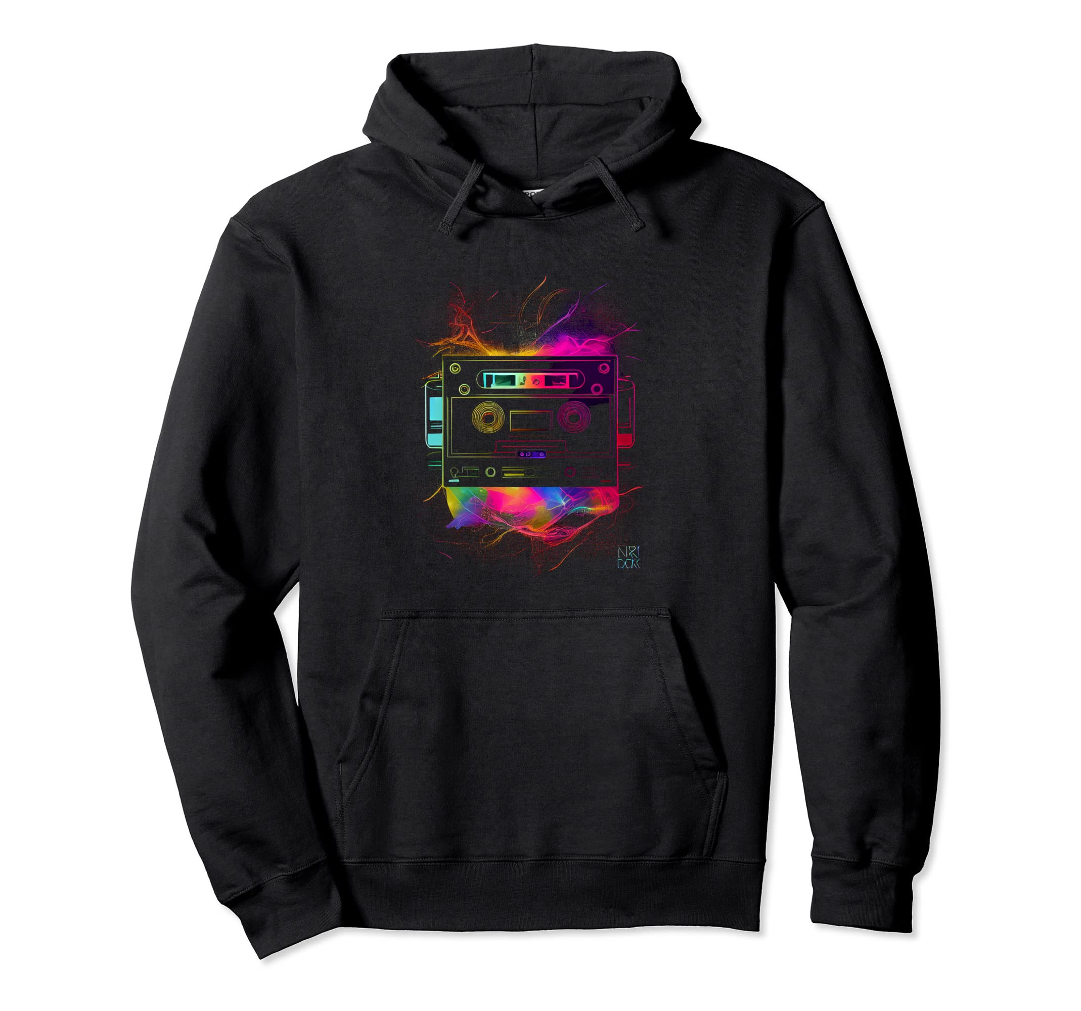 80S Cassettes 80S Music Cassette Player Hoodie - Minimalist Print Unisex - T-Shirt, Sweatshirt, Hoodie
