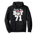 Thats My Baseball 71 Number Mom Dad 71 Hoodie - Minimalist Print Men Women - T-Shirt, Sweatshirt, Hoodie