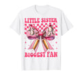 Baseball Sister Coquette Bow Little T-Shirt - Novelty Apparel Unisex - T-Shirt, Sweatshirt, Hoodie