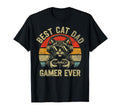 Best Cat Dad Gamer Ever Funny Cat Dad T-Shirt - Graphic Print for Adults - T-Shirt, Sweatshirt, Hoodie