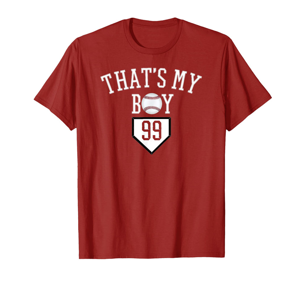 99 Thats My Baseball Number Baseball Mom T-Shirt - Minimalist Print Unisex - T-Shirt, Sweatshirt, Hoodie