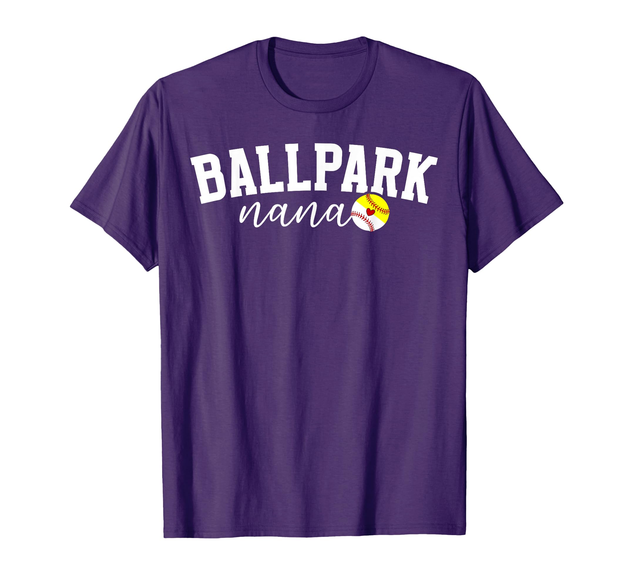 Ballpark Nana Grandma Softball T-Shirt - Unique Graphic for Adults - T-Shirt, Sweatshirt, Hoodie