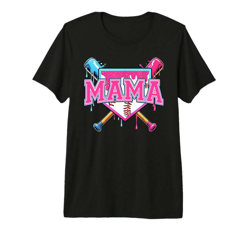 Baseball Drip Mom Ice Cream Drip T-Shirt - Casual Everyday Wear Unisex - T-Shirt, Sweatshirt, Hoodie