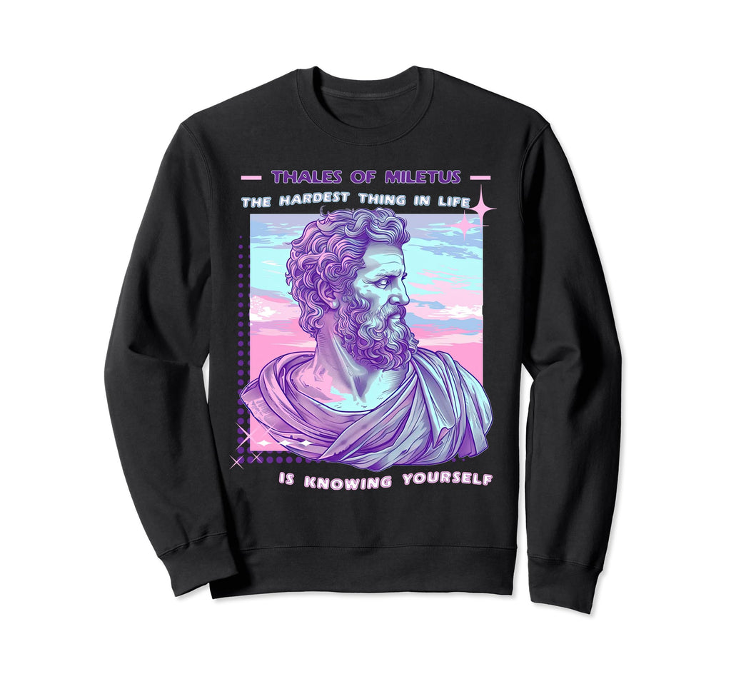 Thales Miletus Y2K Aesthetic Stoic Sweatshirt - Fun Novelty Design Unisex - T-Shirt, Sweatshirt, Hoodie