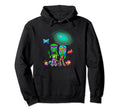 Space Alien Couple 60S 70 Peace Era Hoodie - Unique Graphic Men Women - T-Shirt, Sweatshirt, Hoodie