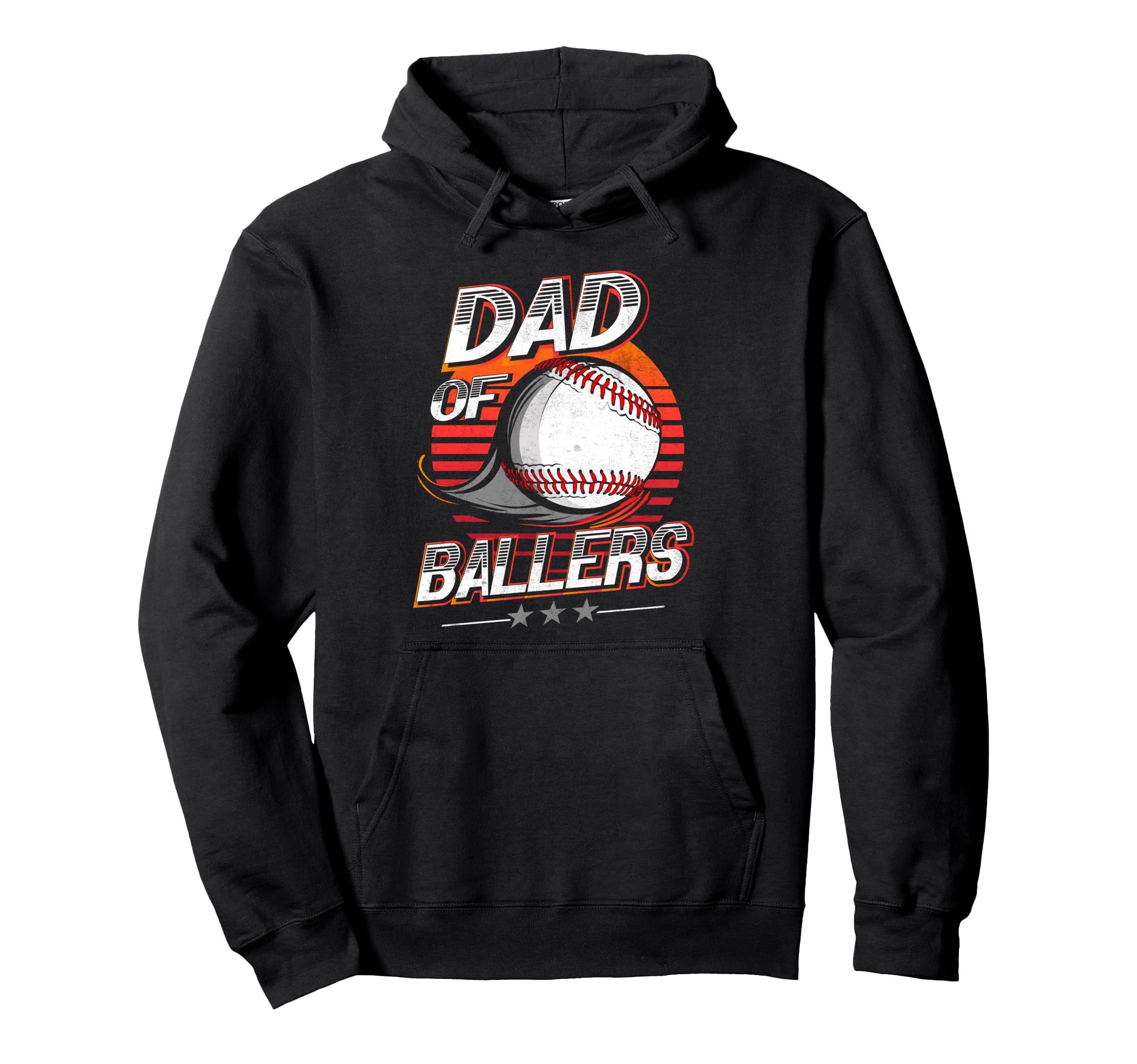 Dad Ballers Volleyball Baseball Dad Baller Hoodie - Trendy Graphic Unisex - T-Shirt, Sweatshirt, Hoodie