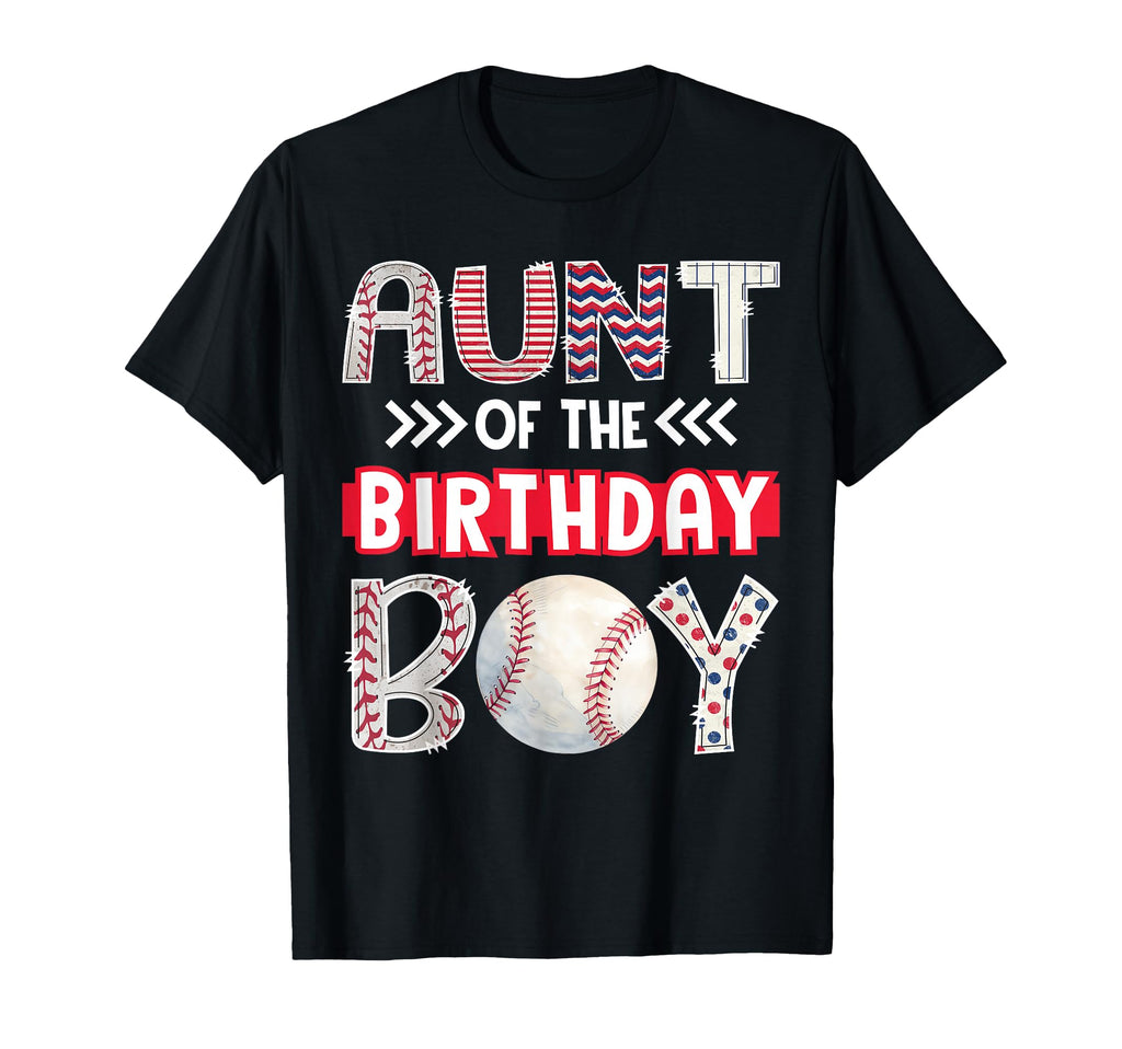 Aunt Birthday Baseball Family Squad T-Shirt - Graphic Print for Adults - T-Shirt, Sweatshirt, Hoodie