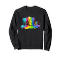 Photo Camera Fluid Colorful Paint Sweatshirt - Streetwear Style Unisex - T-Shirt, Sweatshirt, Hoodie