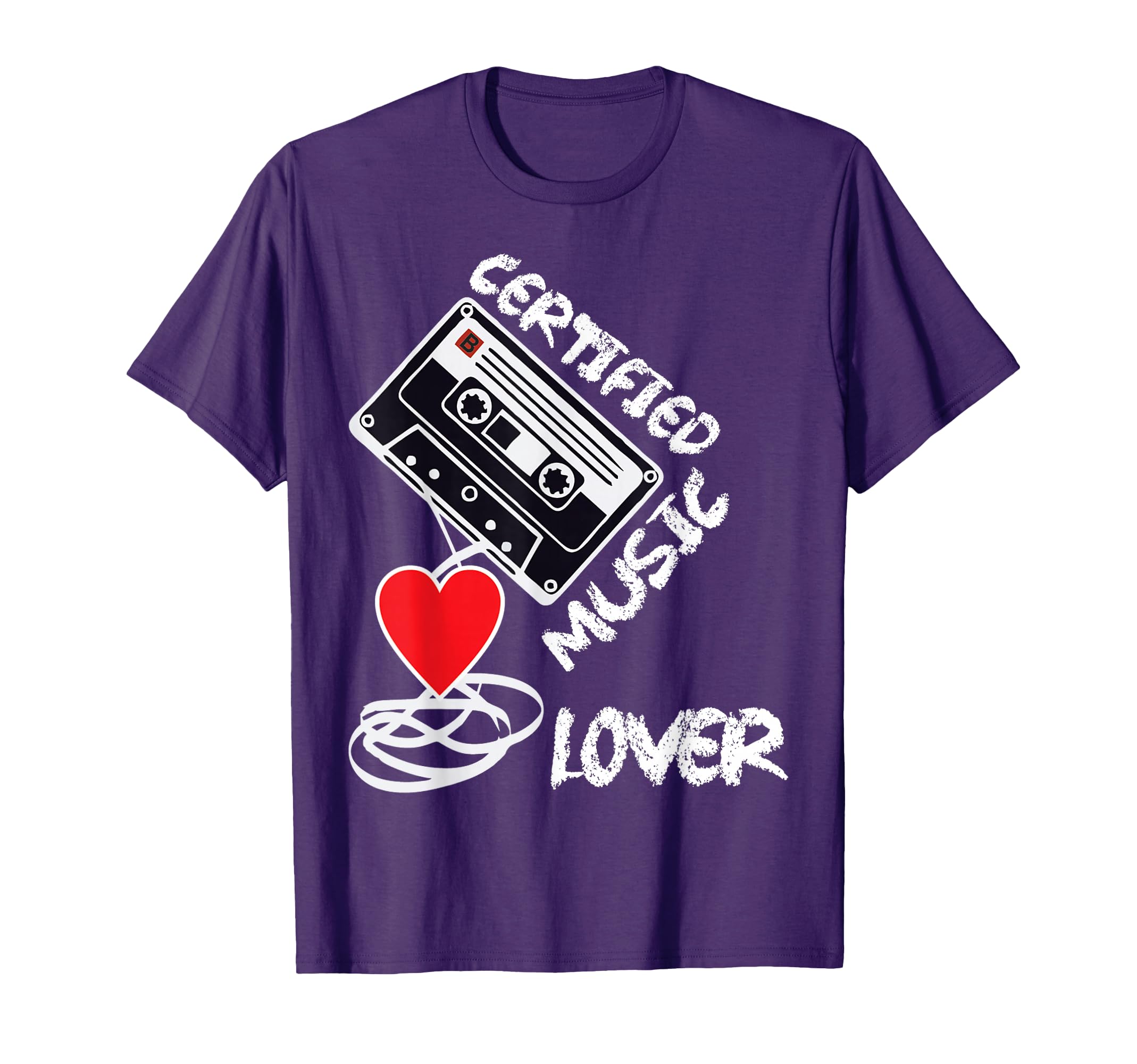 Certified Music Lover Music T-Shirt - Fun Novelty Design Men Women - T-Shirt, Sweatshirt, Hoodie