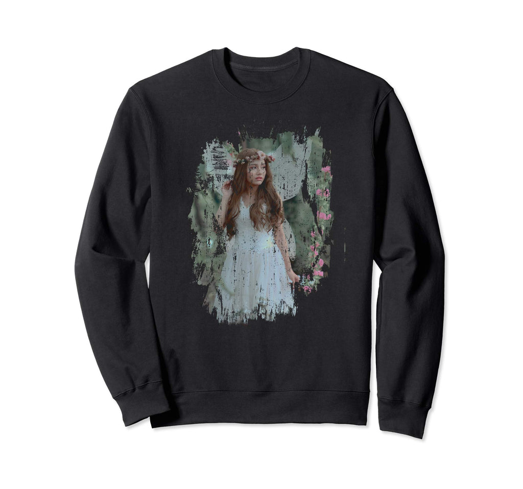 Fairy Forest Distressed Love Sweatshirt - Aesthetic Graphic Men Women - T-Shirt, Sweatshirt, Hoodie