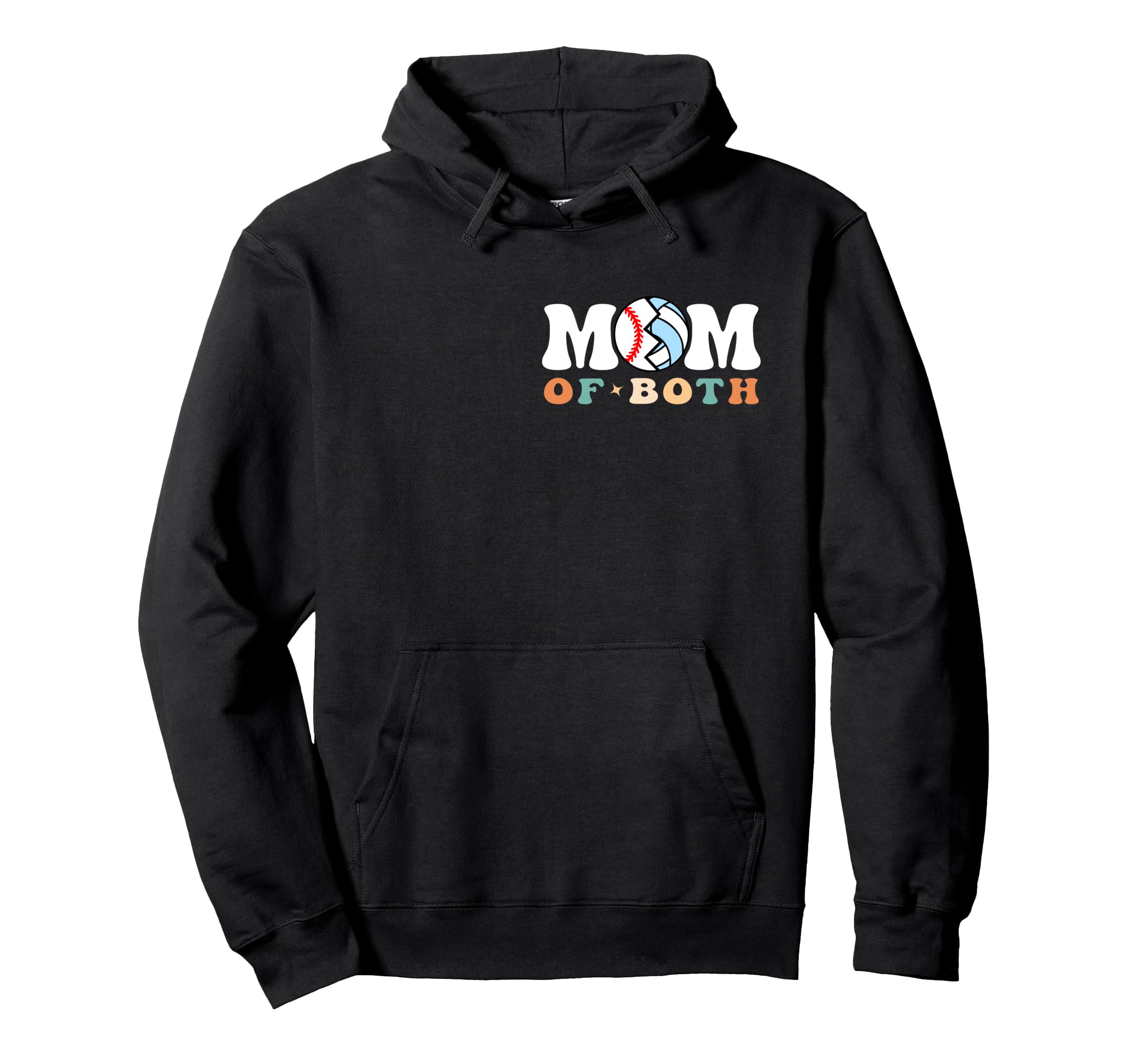 My Mom Both Era Baseball Volleyball 2 Hoodie - Graphic Print for Adults - T-Shirt, Sweatshirt, Hoodie