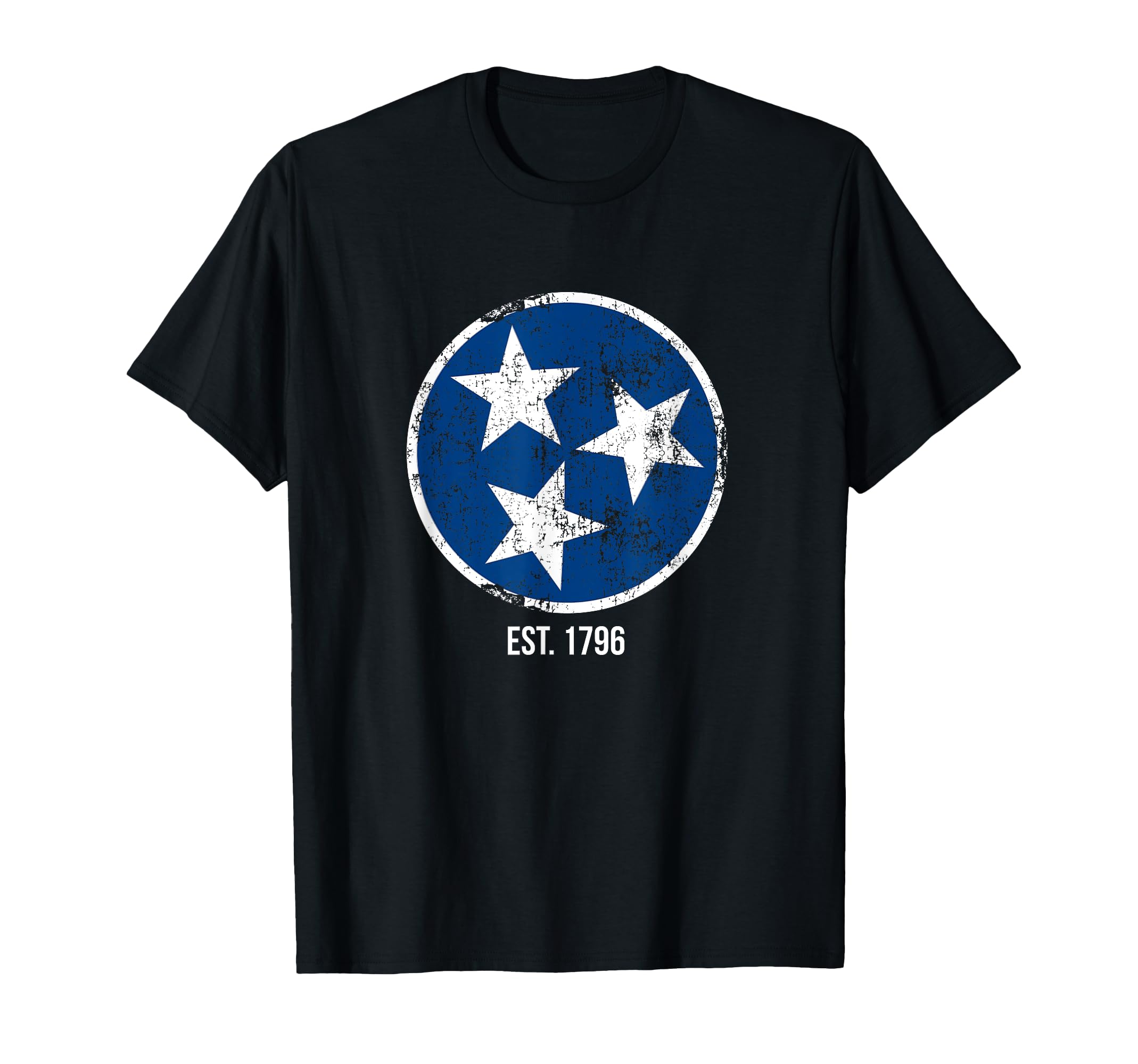Tennessee State Flag Distressed Est T-Shirt - Unique Graphic for Adults - T-Shirt, Sweatshirt, Hoodie