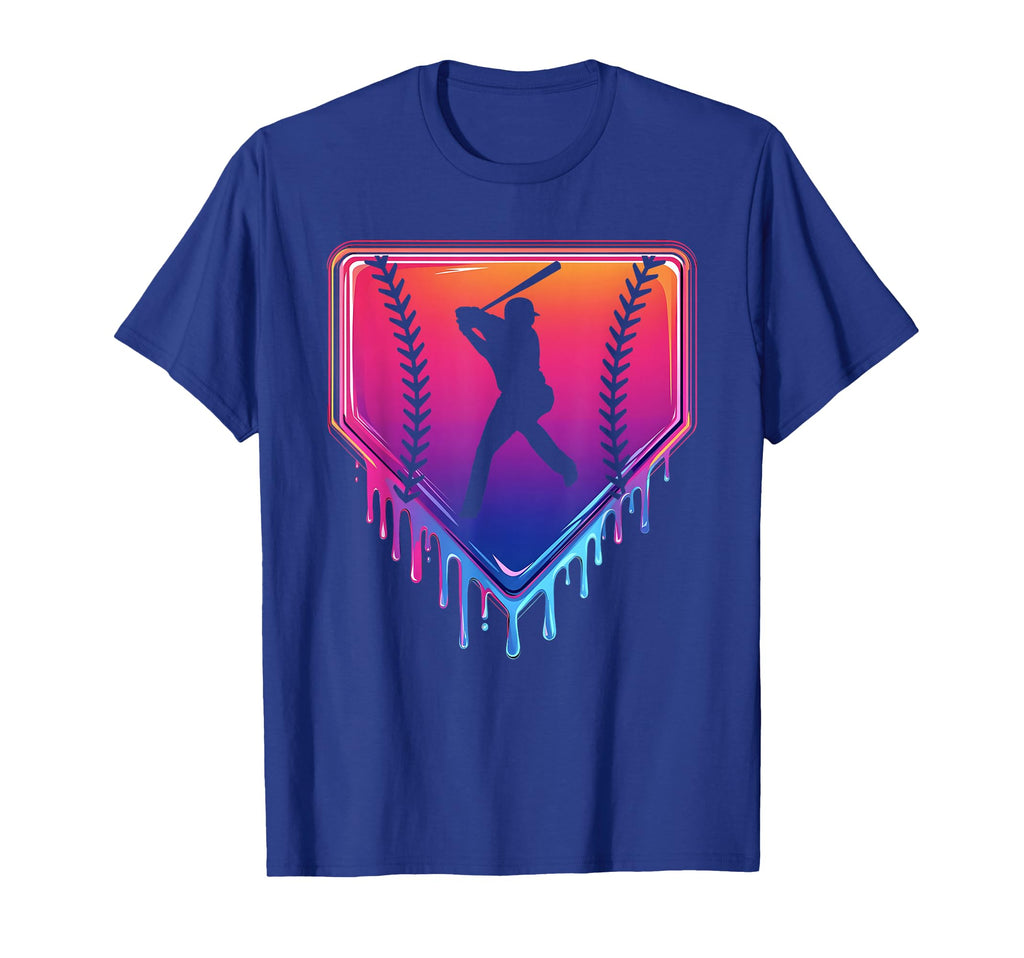 Baseball Drip Home Plate Baseball T-Shirt - Aesthetic Graphic Unisex - T-Shirt, Sweatshirt, Hoodie