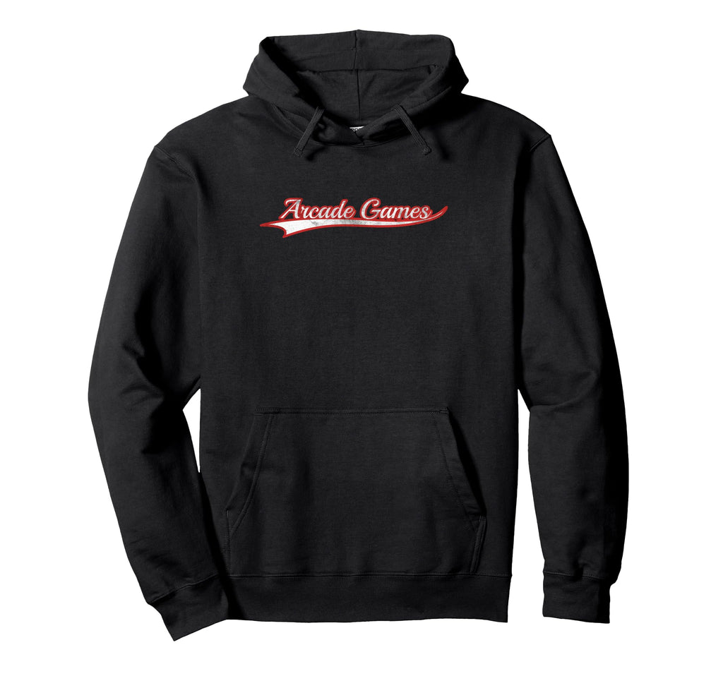 Arcade Games Gaming Machine Varsity Hoodie - Fun Novelty Design for Adults - T-Shirt, Sweatshirt, Hoodie