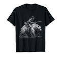 Funny Cowboy Riding Bear Wild West T-Shirt - Aesthetic Graphic for Adults - T-Shirt, Sweatshirt, Hoodie
