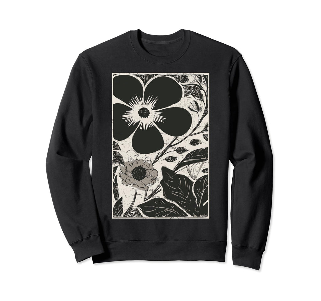 Bohobloom Vibe Boho Art Floral Sweatshirt - Custom Art Print for Adults - T-Shirt, Sweatshirt, Hoodie