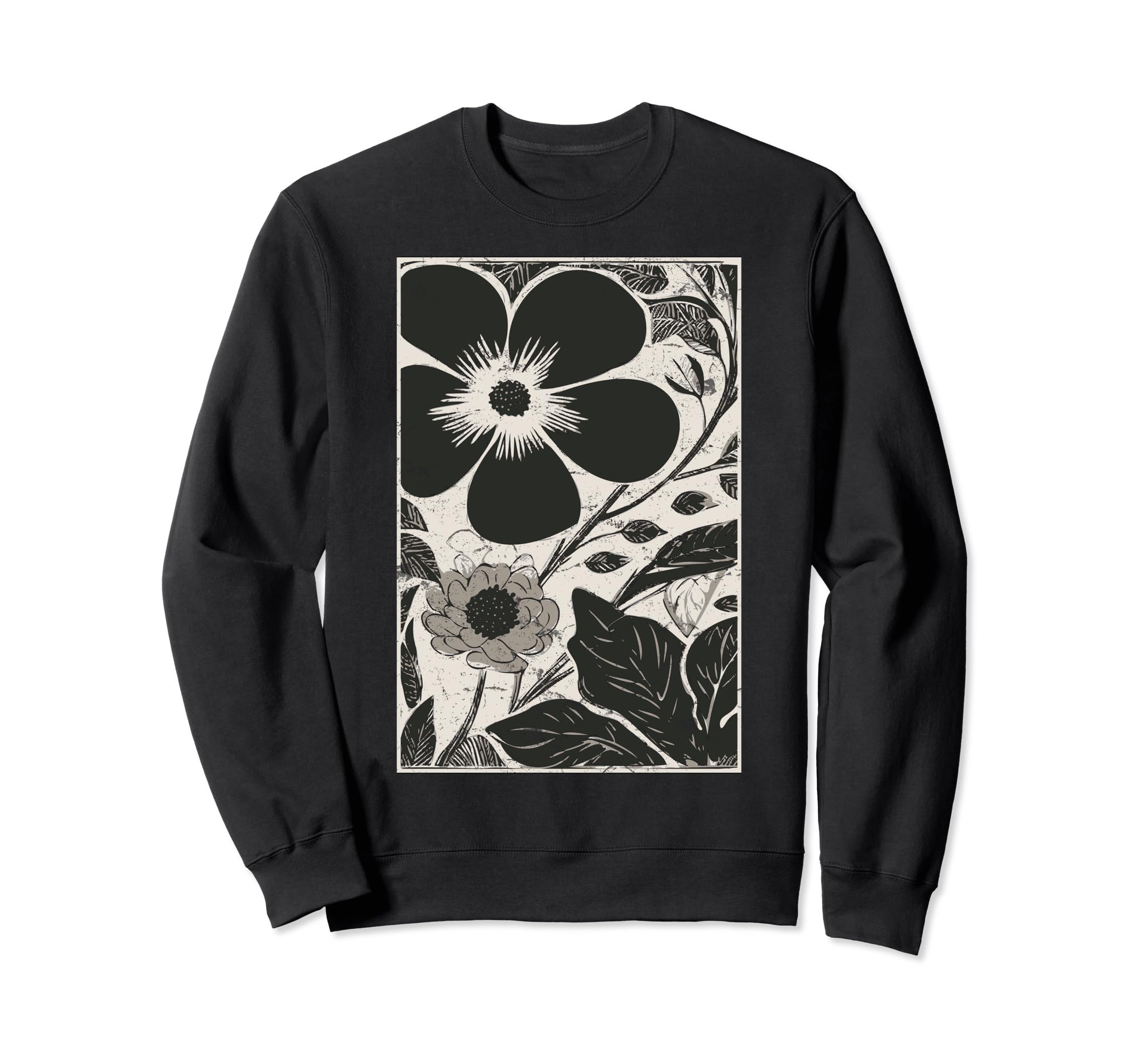 Bohobloom Vibe Boho Art Floral Sweatshirt - Custom Art Print for Adults - T-Shirt, Sweatshirt, Hoodie