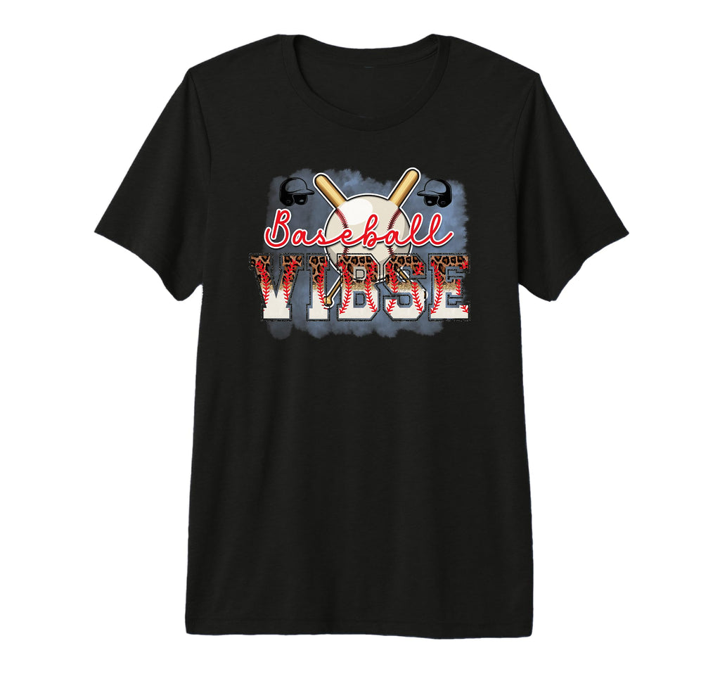 Baseball Vibes Is Baseball Mom Is T-Shirt - Fun Novelty Design Men Women - T-Shirt, Sweatshirt, Hoodie