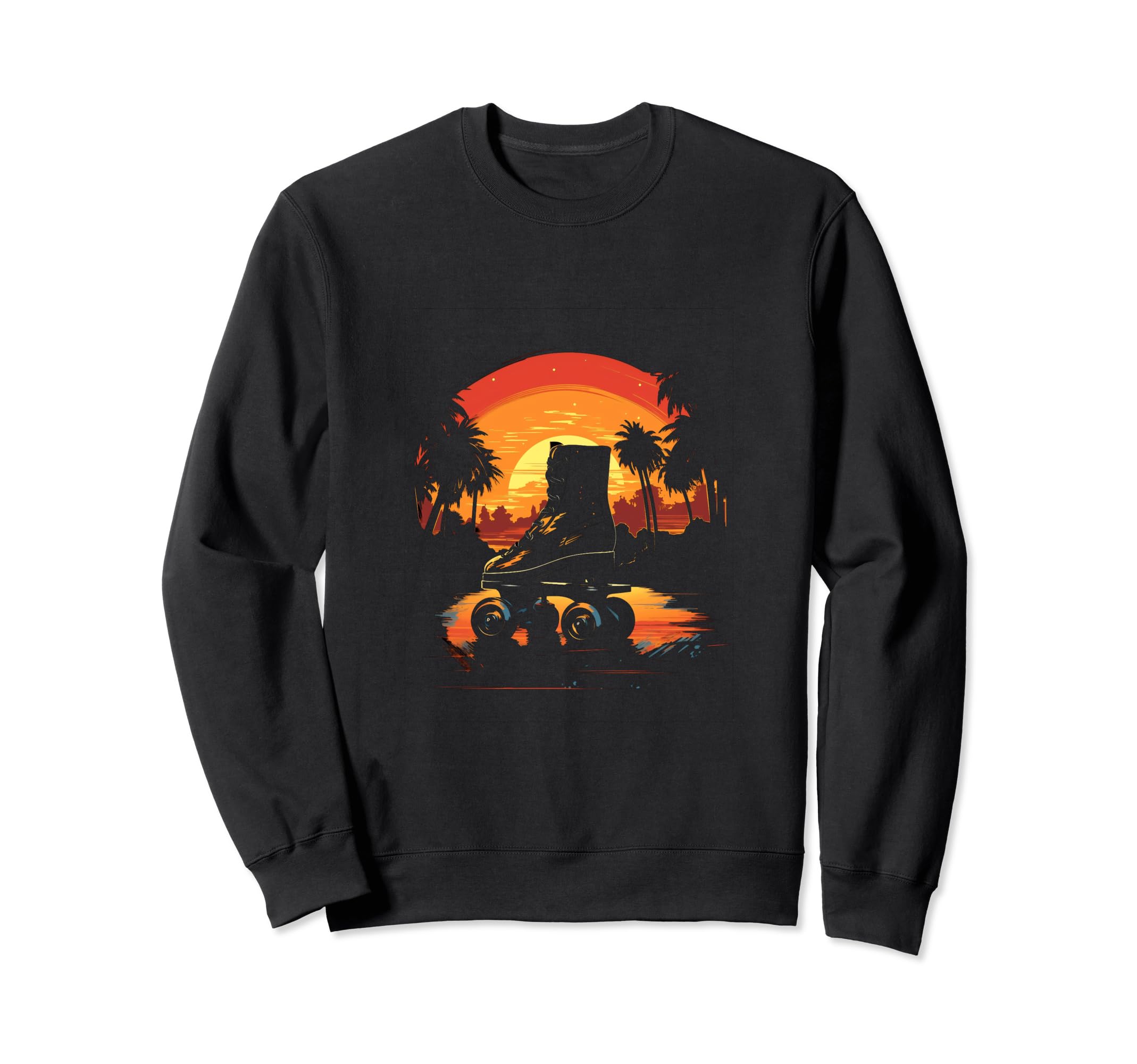 Roller Skates Roller Skating Skater Sweatshirt - Novelty Apparel Unisex - T-Shirt, Sweatshirt, Hoodie