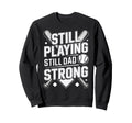 Baseball Dad Baseballer Daddy Sweatshirt - Casual Everyday Wear for Adults - T-Shirt, Sweatshirt, Hoodie